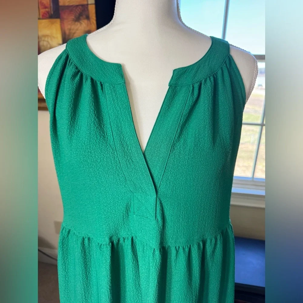 Calvin Klein Green Tiered Maxi‎ Dress - Picture 5 of 10